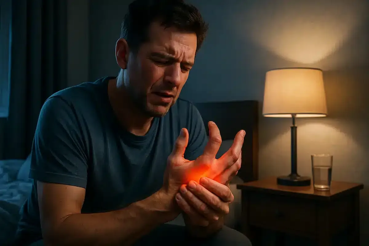 Dor nas mãos de madrugada: entenda as causas e o que fazer